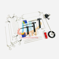 OldMed Instruments OMI-ENT-0474 Ensemble d'instruments de laryngoscope sur pied pour micro-chirurgie endoscopique des sinus et de la voie aérienne, qualité médicale