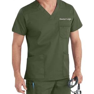 Tela de lona cómoda de alta calidad para el Hospital Scrub Tops uniformes médicos Premium para enfermeras y médicos para logotipo personalizado - Product Image 1