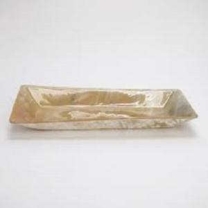 Vajilla de forma personalizada con cuerno de búfalo de alta calidad, bandeja para servir, diseño clásico Vintage Natural para el almuerzo, cena, plato de desayuno - Product Image 1