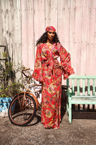 Robe de plage à manches à volants, vêtements de plage pour femmes, vêtements de plage multicolores, robes pour femmes - Product Image 2