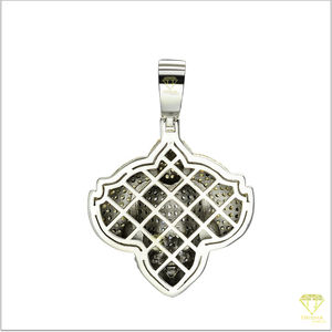 Joker colgante Bling cara de payaso 925 joyería de plata esterlina con VVS Lab Grown verde blanco piedra preciosa rodio plateado estilo Hip Hop - Product Image 2