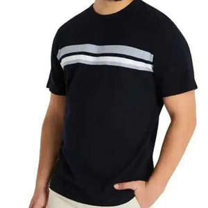 MOQ 20 Pcs 180 Grams Woven 100% Cotton Men's Loose Fit Printed <b>T</b>-<b>Shirt</b> High Street Style Eco-Friendly - Product Image 3