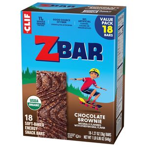 Clif Zbar - Brownie au chocolat - Barres énergétiques moelleuses pour enfants (lot de 18) - Product Image 1