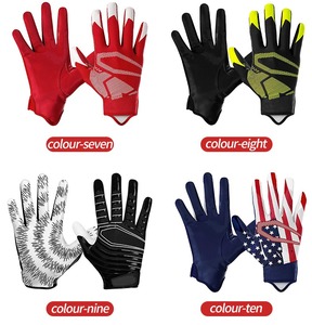 Gants d'entraînement de football américain super collants et antidérapants avec logo personnalisé, gants de football d'extérieur pour enfants et adultes - Product Image 6