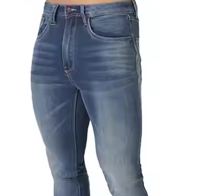 Hot Style Washed Denim Jeans Pants Breathable Print Design for All Seasons Top Sale - Product Image 4
