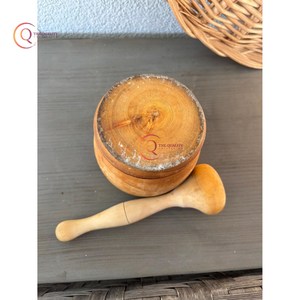 Molinillo de mortero y Maja de madera más vendido para hierbas, ajo, nuez, especias, buena calidad, elementos esenciales de cocina, hogar, Hotel, restaurante - Product Image 5