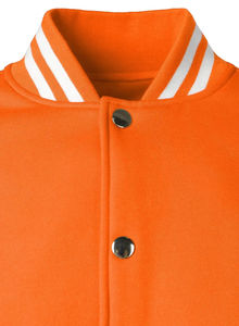 Chaqueta de béisbol universitaria de alta calidad premium con botones a presión Vintage Letterman High Street Baseball Bomber Style para adultos - Product Image 3