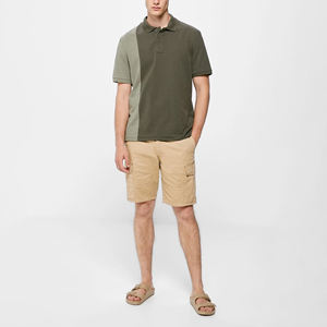 OEM al por mayor 100% algodón de los hombres del deporte de manga corta personalizado bordado Golf camiseta de alto impreso de talla grande de los hombres Polos - Product Image 3