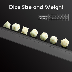 Bán Chạy 7 Con Xúc Xắc Đá Quý Chết Bộ Xúc Xắc Đá Dnd Khắc DND Bộ Xúc Xắc Đá Đa Diện Thủ Công Để Chơi Trò Chơi Trên Bàn Đá Huỳnh Quang - Product Image 4