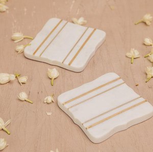 Nouveau support en marbre dessous de verre dessus de table luxueux maison cuisine bureau table à manger tasses à thé tasses à café canettes de bière bar verres à eau - Product Image 1