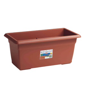 Terre cuite méditerranéenne 100x45x40h cm Jardinière extérieure Capacité 110L Pots de fleurs et jardinières - Product Image 1