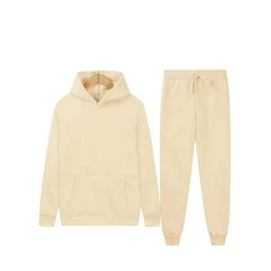 Conjunto Deportivo de 2 Piezas para Hombre con Capucha para Invierno, 100% Algodón, Transpirable, de Secado Rápido, Estilo Urbano Informal, Sudadera con Mangas Normales, Ropa Deportiva - Product Image 1