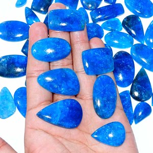 Pierre précieuse naturelle pour bijoux Cabochons d'apatite naturelle Prix d'usine d'apatite en vrac de l'exportateur indien - Product Image 1
