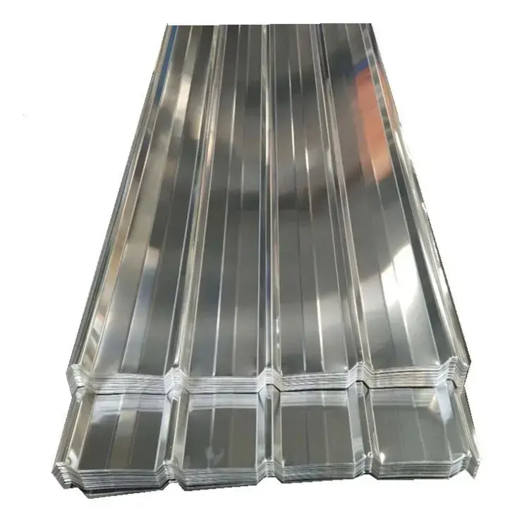 Pannello per tetto in tegole d'acciaio di colore zincato in alluminio 900 tipo-1050 tipo 0.25-0.8mm di spessore piastra in acciaio di colore