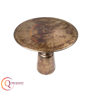 โต๊ะบิสโทรตกแต่งด้วยทองเหลืองโบราณอันมีเสน่ห์: การผสมผสานที่ลงตัวระหว่างความสง่างามแบบวินเทจและสไตล์ร่วมสมัยเพื่อพื้นที่อันแสนสบายของคุณ - Product Image 2