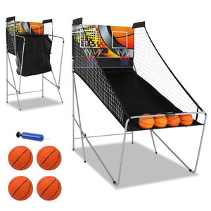 Jeu d'arcade de basket-ball d'intérieur avec double panier, tir électronique, 2 joueurs, 4 ballons - Product Image 2
