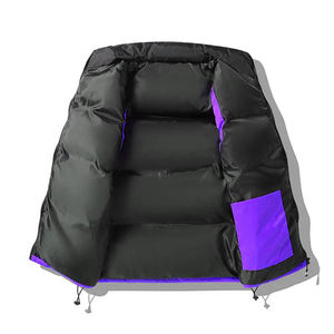 High Quality Custom Logo Puffer <b>Waistcoat</b> with Bubble Pockets OEM Service Trendy <b>Orange</b> for Casual Winter Wear - Product Image 6