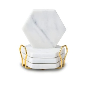 Sous-verres en marbre pour la maison, ustensiles de table, dessous de verre pour tasse à café, table de qualité supérieure, produit en marbre, dessous de verre en pierre, vendeur - Product Image 3