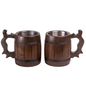 Taza de madera natural de alta calidad para uso en la cocina Medieval by Crescent Crafts - Product Image 6