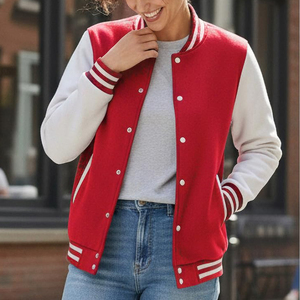 Fournisseur direct d'usine, meilleur prix, vestes universitaires pour femmes en vente en gros, séchage rapide et confortable, veste universitaire pour femmes - Product Image 4