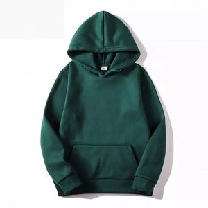 <b>Blend</b> Fleece Men's Hoodie Blank Factory Wholesale Custom Logo Polyester Pullover Hooded Customized Logo Printing Custom Colors - Product Image 4