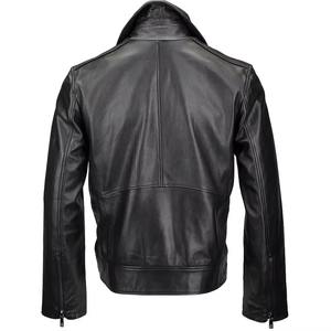 Veste en cuir pour homme, style streetwear décontracté, cuir de vachette de qualité supérieure, vêtements d'extérieur, fournisseur OEM personnalisé en gros - Product Image 2