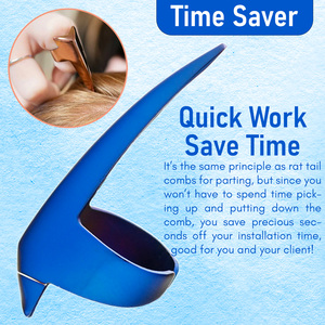 แหวนถักเปียสำหรับนิ้วเครื่องมือสำหรับการต่อผมปรับขนาดได้ - Product Image 5