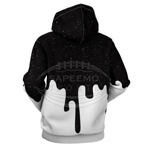 Sweat à capuche en polaire graphique pour homme avec imprimé moderne élégant pour un style décontracté et tendance, polyester/coton, écologique - Product Image 5