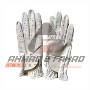Guantes de golf de cuero Cabretta de alta calidad para hombre, patrón de logotipo personalizado, empuñaduras de mano de cuero genuino transpirables antideslizantes para deportes - Product Image 1