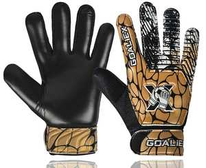 Personalizable profesional de alta calidad PU revés guantes látex cuero látex Palma portero guantes dedo guardar guantes - Product Image 4