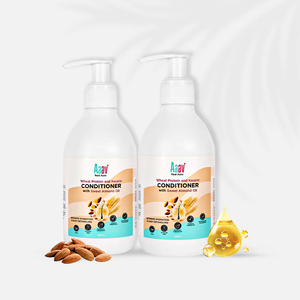Crème revitalisante à la kératine et à la protéine de blé de qualité supérieure, huile d'amande douce pour cheveux secs et abîmés, formule 2-en-1, réduit la perte de cheveux, Inde - Product Image 2