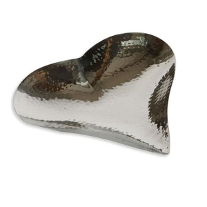 Bandeja de Metal decorativa de mesa con forma de hoja Simple recién llegada para el hogar, Hotel y restaurantes, Color plateado con logotipo personalizado - Product Image 2