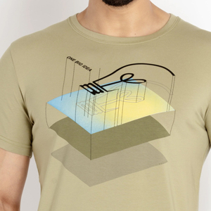 Camiseta inspiradora minimalista de algodón de diseñador para hombre al por mayor camisetas gráficas de bombilla ajustadas de alta calidad para hombre - Product Image 4