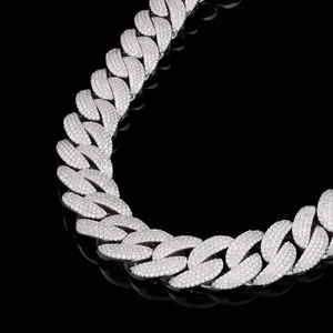 Bijoux SM Personnalisable Glacé Moissanite Diamant Or Rose Cubain Lien Chaîne Hip Hop Mode Corps Chaîne - Product Image 1