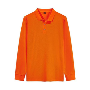 Camisetas Polo de Manga Larga para Hombre, 100% Algodón, Calidad Premium, Estilo Vintage, Tejido Sólido, Anti-Pilling, Transpirable, Unisex, 200g - Product Image 6