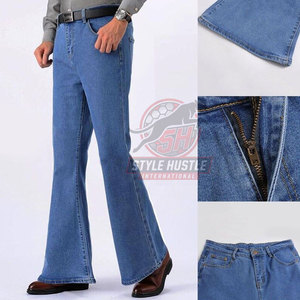 Pantalones de hombre de color sólido para uso en exteriores, pantalones de hombre acampanados, pantalones acampanados para hombre más vendidos de alta calidad - Product Image 3