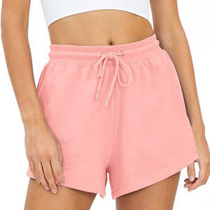 Short de survêtement personnalisé à taille haute pour femmes en coton éponge français décontracté Plus Size Plain Digital Printing Shorts pour femmes - Product Image 4