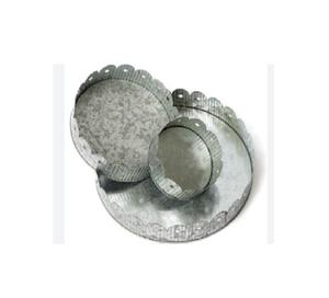 ชุดถาดเสิร์ฟหรูหราทันสมัยเป็นมิตรกับสิ่งแวดล้อม ชุบสังกะสีเคลือบผงอย่างดี ทนทาน ปรับแต่งขนาดและดีไซน์ได้ เหมาะสำหรับใช้ในบ้านและร้านอาหาร - Product Image 1