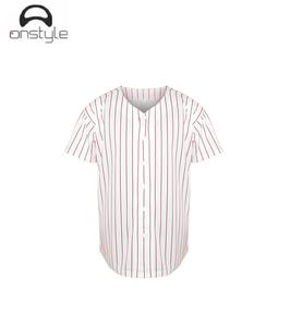 Maillot de baseball Onstyle Sports pour hommes, uniformes d'équipe personnalisés, tissu en maille respirante, séchage rapide, vêtements de sport cousus légers, haut - Product Image 4