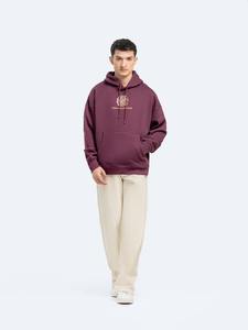 Sudadera con capucha de invierno de algodón 100% de calidad superior para hombres con impresión digital Tela de lana ecológica Diseño único - Product Image 2