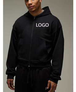 Sudadera con Capucha para Hombre, Corte Regular, Estilo Casual, Tallas Grandes, Moda Urbana, Diseño ODM, Cierre Frontal con Cremallera y Logotipo, Simple, Cálida, para Invierno - Product Image 5