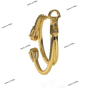 Pendientes de Plata con Moissanita en Forma de Gota, Diseño de Doble Línea con Forma de Pera, Pendientes de Lujo Brillantes para Mujer - Product Image 3