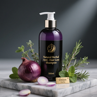 500ml d'extrait d'oignons shampooing anti-chute de cheveux bloqueurs de DHT à base de plantes crème nourrissante et éclaircissante pour la santé du cuir chevelu des cheveux amincissants