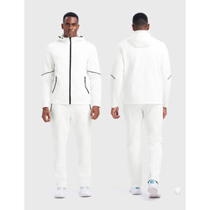 Conjunto Deportivo de 2 Piezas de Felpa 100% Algodón para Hombre, Sudadera con Capucha y Pantalones Deportivos, Diseño Personalizado, Conjuntos Deportivos, Chándales Unisex - Product Image 4