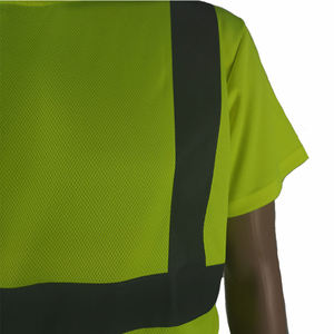 Camiseta de Alta Visibilidad Personalizada, Cómoda, de Manga Corta, Secado Rápido, Transpirable, para Trabajo, con Reflectante de Seguridad - Product Image 4