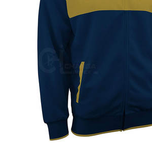 Veste d'entraînement d'hiver pour le sport, fermeture éclair intégrale, col montant, logo frontal, légère, respirante, vêtement de sport pour s'chauffer - Product Image 4