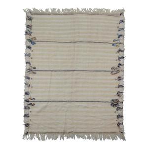 Couverture marocaine faite à la main, authentique artisanat berbère, couverture douce tissée à motifs tribaux, décoration d'intérieur, cadeau - Product Image 1