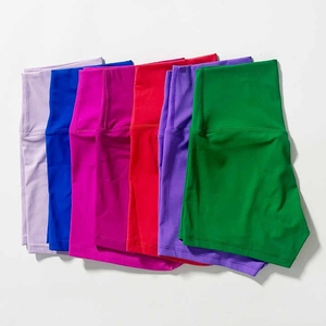 Pantalones cortos de Yoga personalizados para mujer, fabricación de Pakistán, ropa de gimnasio sin costuras para mujer, mallas de entrenamiento, pantalones cortos de Yoga 2025 - Product Image 6