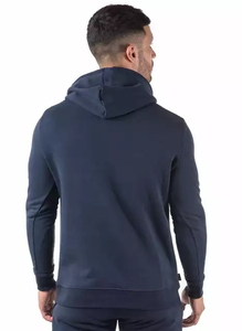 Sudadera con capucha de algodón de gran tamaño para hombre, característica de cremallera, técnica de sublimación bordada con estampado personalizado, sudadera con patrón de logotipo liso - Product Image 3