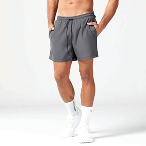 Lightweight Moisture Wicking Fabric Charcoal Essential 5 Inch Shorts with Contour Side Panels and Inner <b>Mesh</b> <b>Pants</b> - Product Image 2